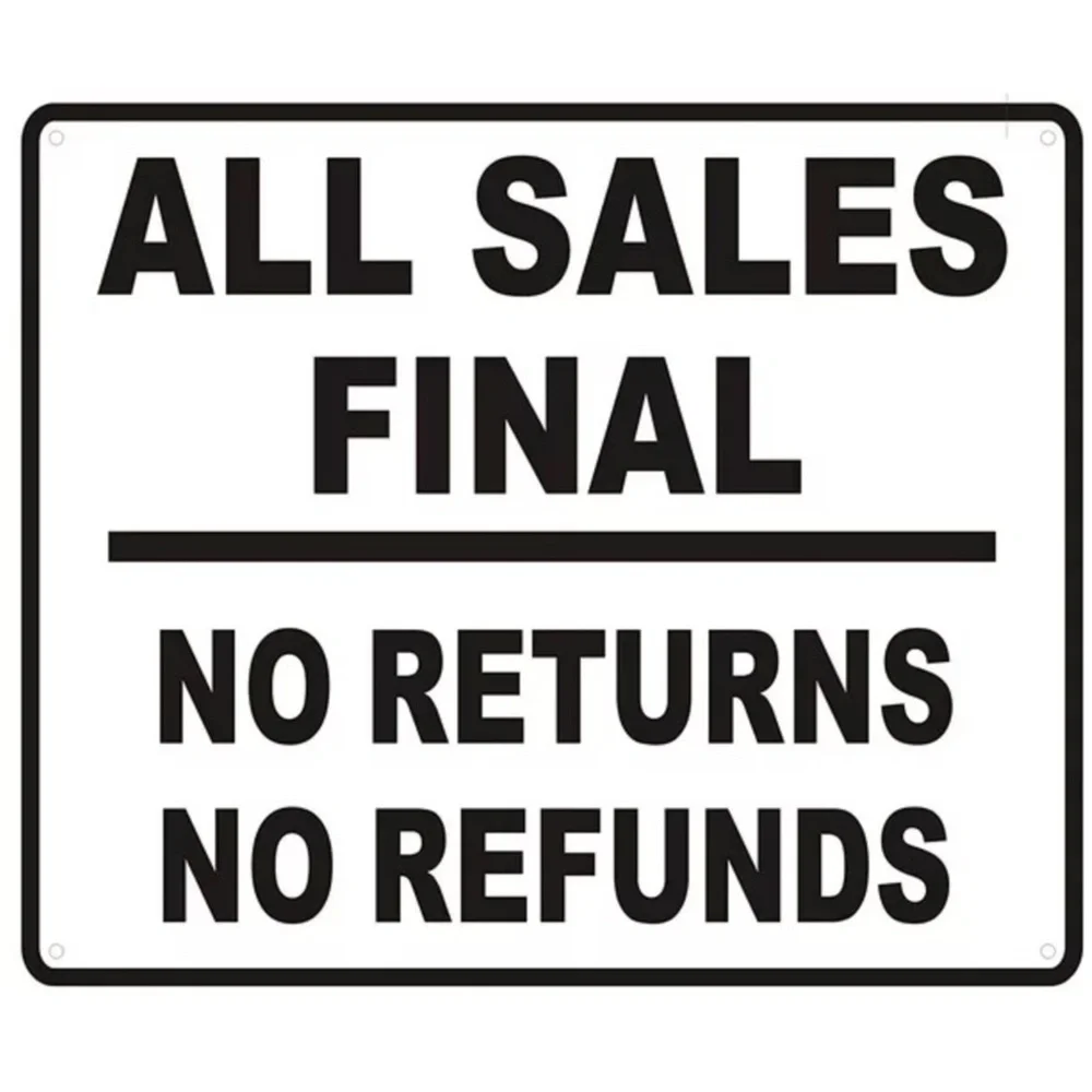 NO RETURN! TAKE AS IS! FINAL SALE!